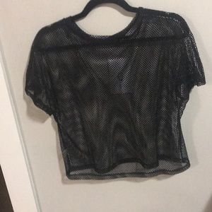 Black knit shirt